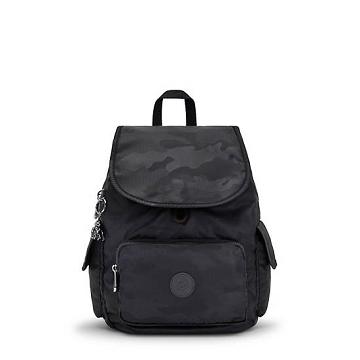 Kipling City Pack Small Klassiska Ryggsäck Svarta Camo | SE 1715NW